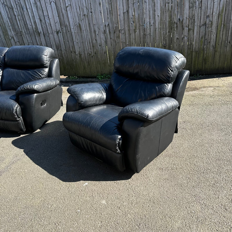 Reclining corner sofa and armchair