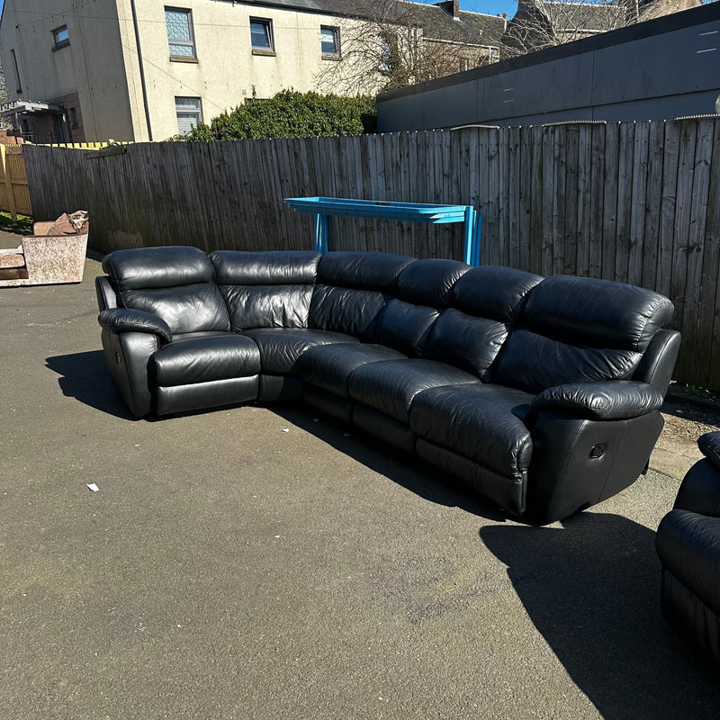 Reclining corner sofa and armchair